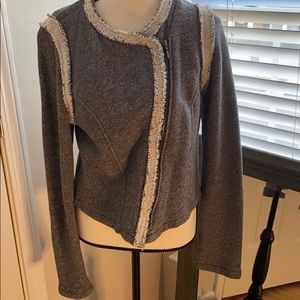 Asymmetrical zippered cotton Gap jacket